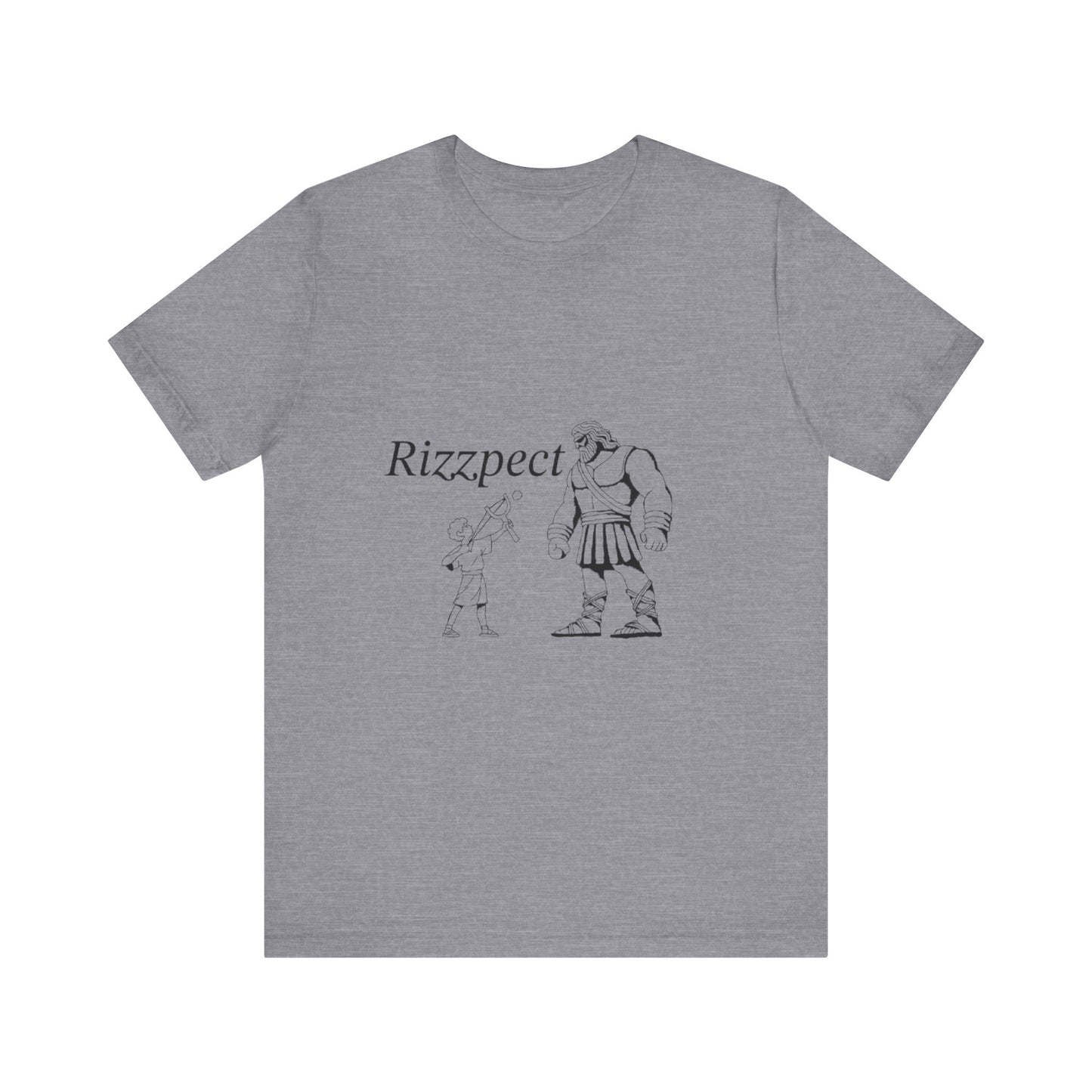 David and Goliath Rizzpect Unisex Jersey Short Sleeve Tee