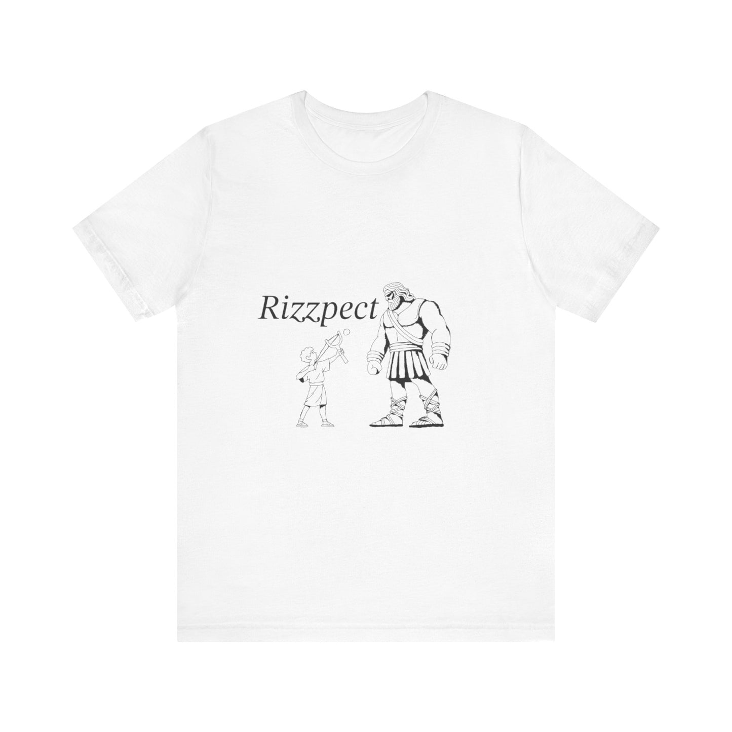 David and Goliath Rizzpect Unisex Jersey Short Sleeve Tee