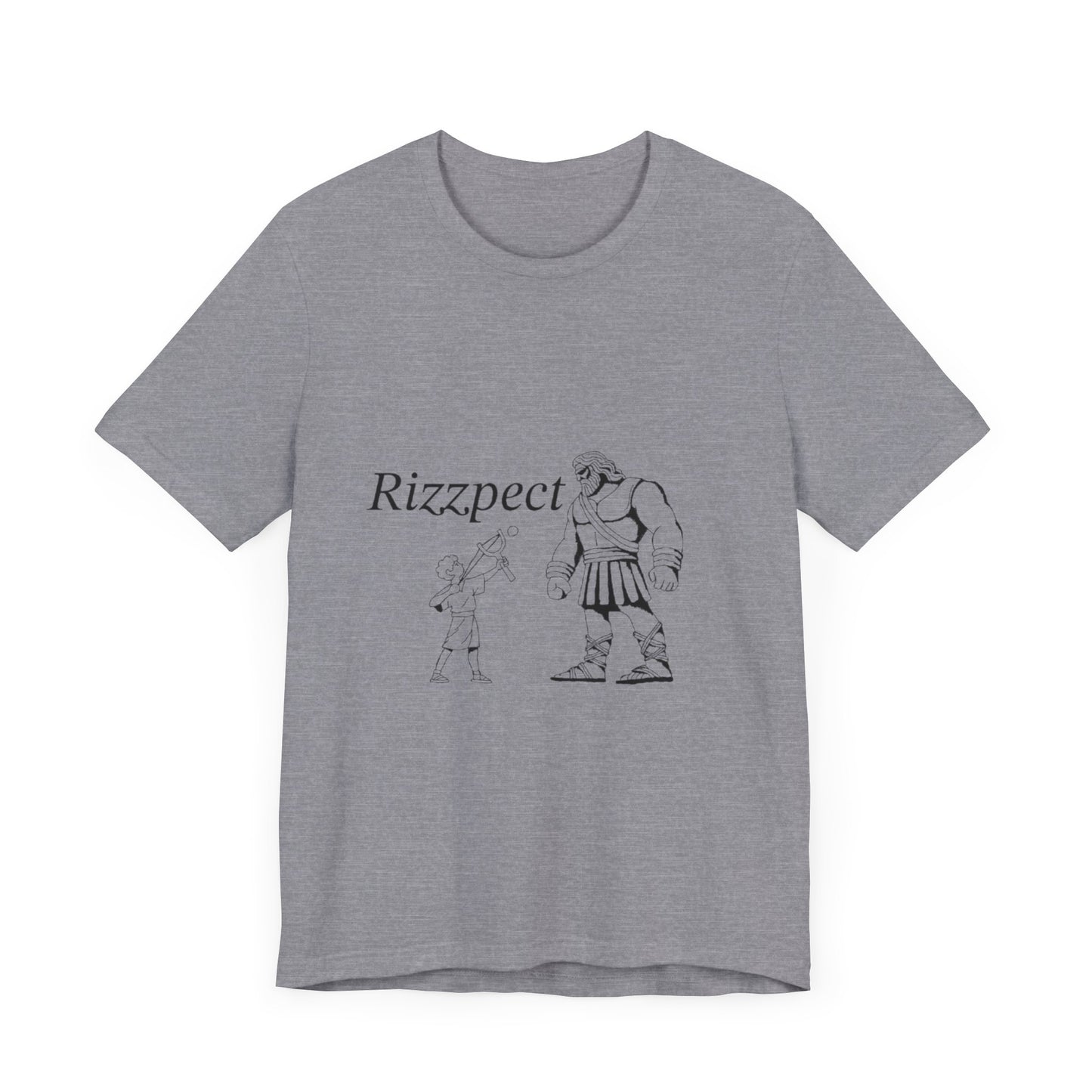 David and Goliath Rizzpect Unisex Jersey Short Sleeve Tee